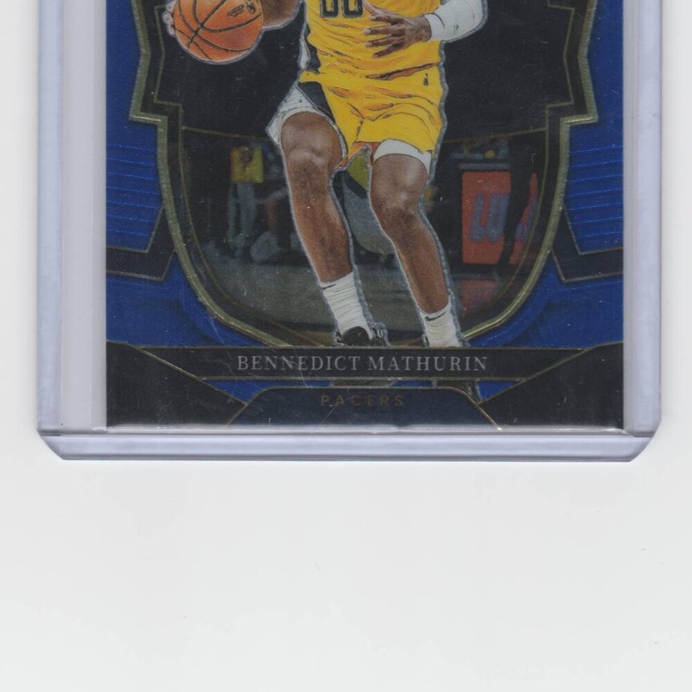 Bennedict Mathurin Blue Concourse Rookie Card Indiana Pacers Perfect Card!! - Picture 5 of 5